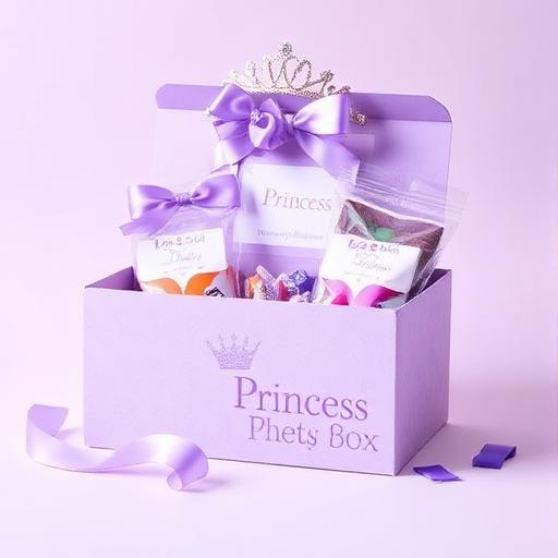 Princess themed personalised treat box