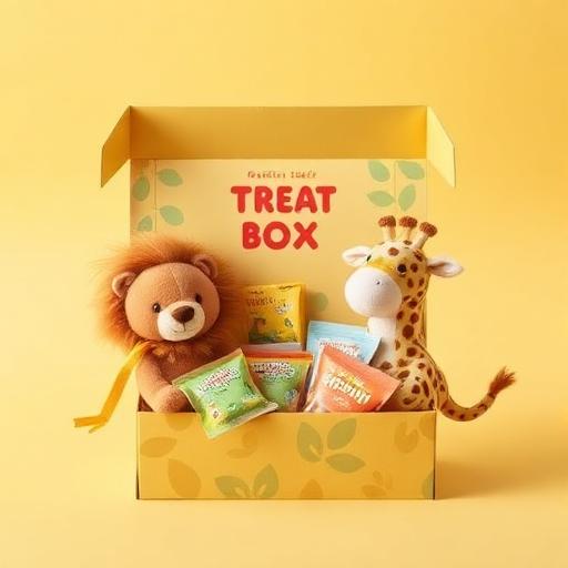 Safari themed personalised treat box