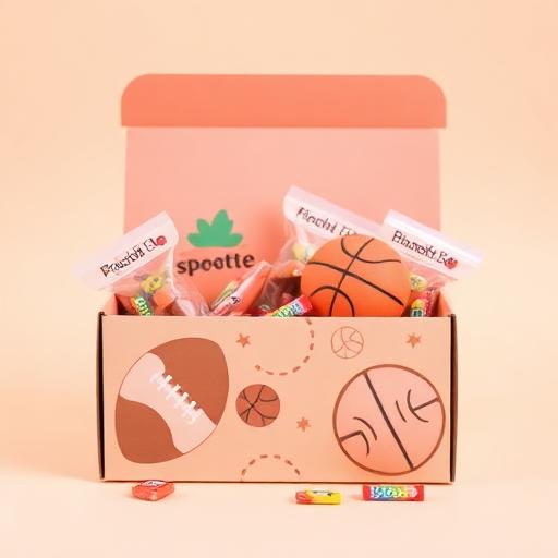 Sports themed personalised treat box